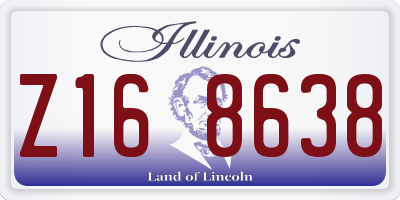 IL license plate Z168638