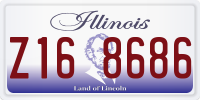 IL license plate Z168686