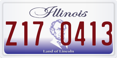 IL license plate Z170413