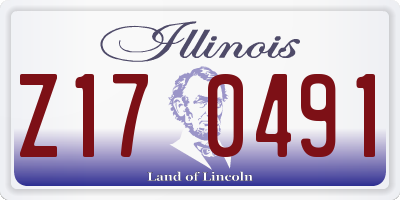 IL license plate Z170491