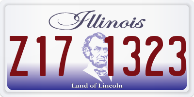 IL license plate Z171323