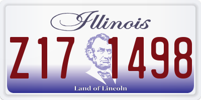 IL license plate Z171498