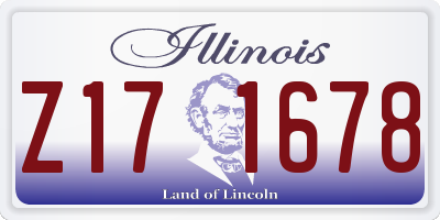 IL license plate Z171678