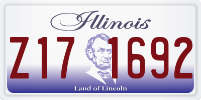 IL license plate Z171692