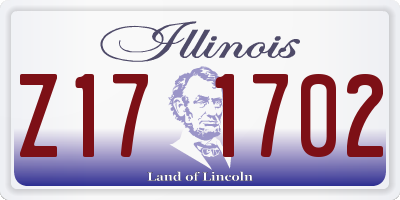 IL license plate Z171702