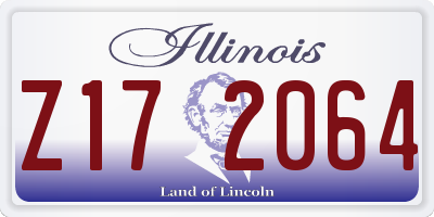 IL license plate Z172064