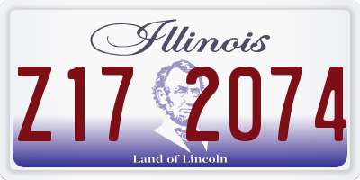 IL license plate Z172074