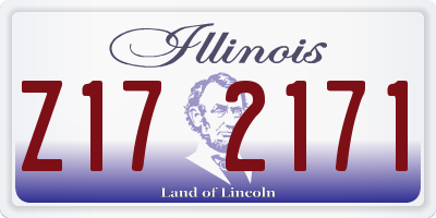 IL license plate Z172171