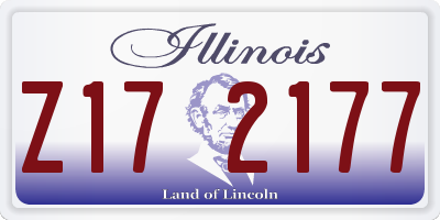 IL license plate Z172177