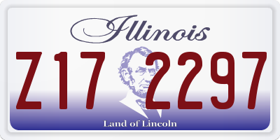 IL license plate Z172297