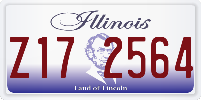 IL license plate Z172564