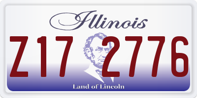 IL license plate Z172776