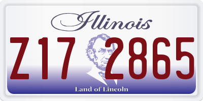 IL license plate Z172865