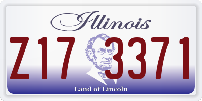 IL license plate Z173371