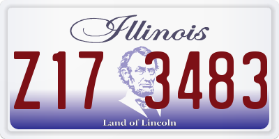 IL license plate Z173483