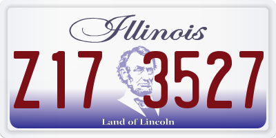 IL license plate Z173527
