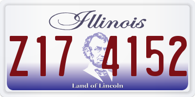 IL license plate Z174152