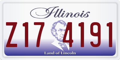 IL license plate Z174191