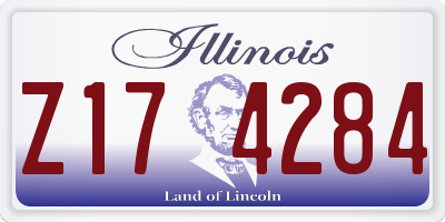 IL license plate Z174284