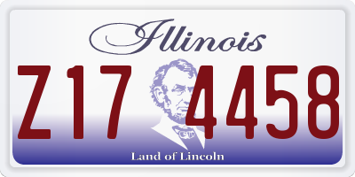 IL license plate Z174458