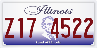 IL license plate Z174522