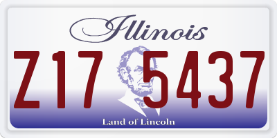 IL license plate Z175437