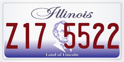 IL license plate Z175522