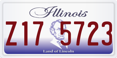 IL license plate Z175723