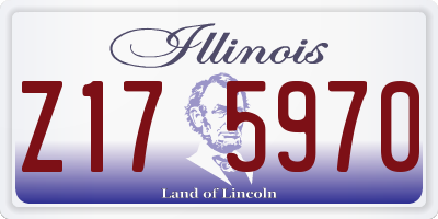 IL license plate Z175970