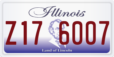IL license plate Z176007