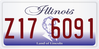 IL license plate Z176091