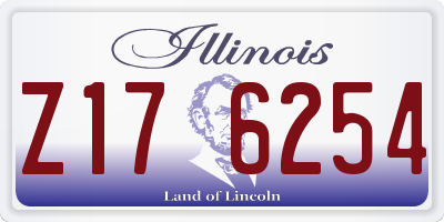 IL license plate Z176254