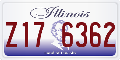 IL license plate Z176362