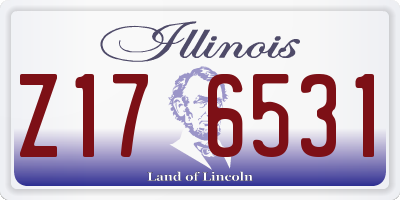 IL license plate Z176531