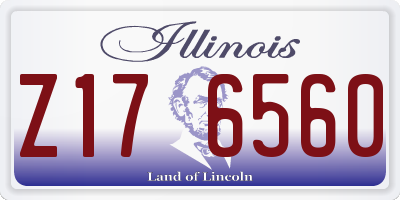 IL license plate Z176560