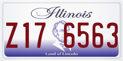 IL license plate Z176563