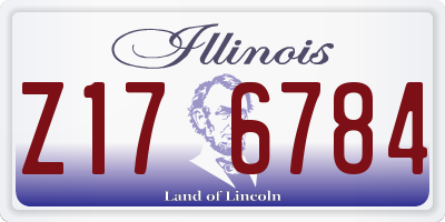 IL license plate Z176784