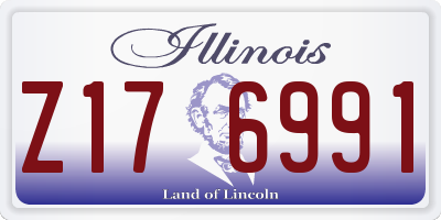 IL license plate Z176991