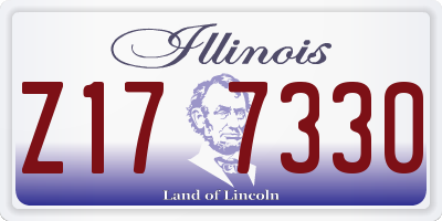 IL license plate Z177330