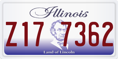 IL license plate Z177362