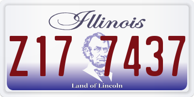IL license plate Z177437