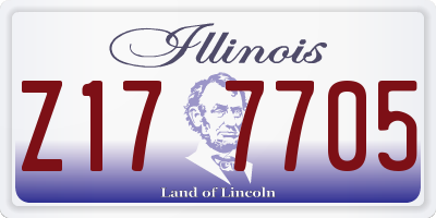 IL license plate Z177705