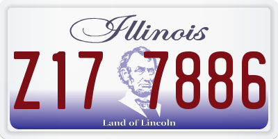 IL license plate Z177886