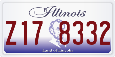 IL license plate Z178332