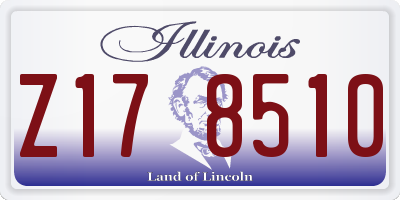 IL license plate Z178510