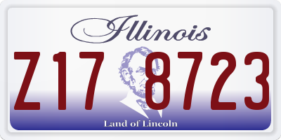 IL license plate Z178723