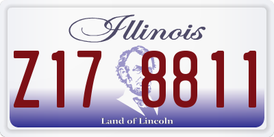 IL license plate Z178811