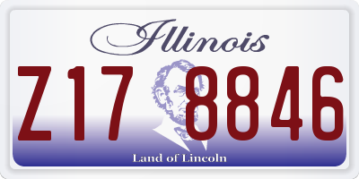 IL license plate Z178846