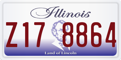 IL license plate Z178864