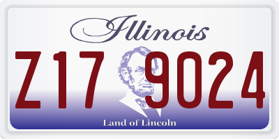IL license plate Z179024